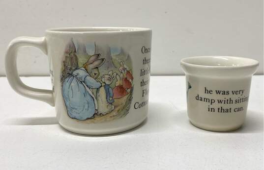 Peter Rabbit Dinner Plate Cups and Bowl Wedgewood Collection 4pc Set image number 6