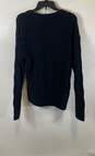 NWT BCBGMaxAzria Womens Black Knit Long Sleeve Pullover Sweater Size Medium image number 2