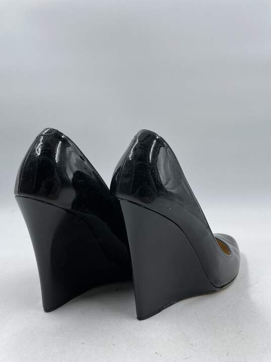 Authentic Jimmy Choo Black Patent Wedge Pumps W 7 image number 4