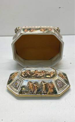 Vintage Capo Di Monte Porcelain Keepsake Lidded Vanity Box Home Décor alternative image