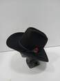 Sheplers Black Cowboy Hat Size 7 1/4 IOB image number 4