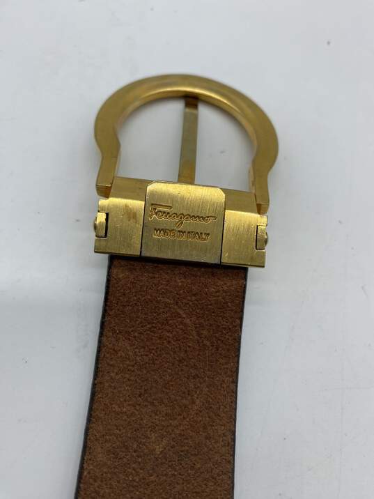 Salvatore Ferragamo Brown Belt - Size One Size image number 3