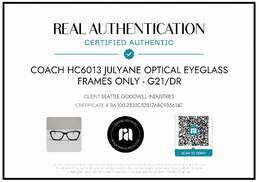 AUTHENTICATED COACH 'JULYANE' HC6013 EYEGLASS FRAMES ONLY alternative image