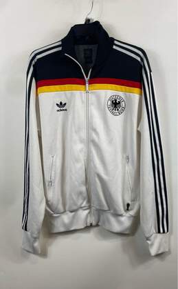 Adidas Mens Multicolor Germany FIFA World Cup Full Zip Track Jacket Size L
