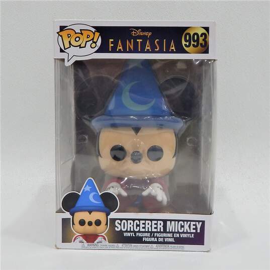 Disney Fantasia Sorcerer Mickey Mouse 993 Jumbo Funko Pop Figure IOB image number 1