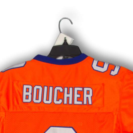 The Waterboy Mens NFL Jersey Mud Dogs Bobby Boucher #9 Orange Blue Size Small image number 4