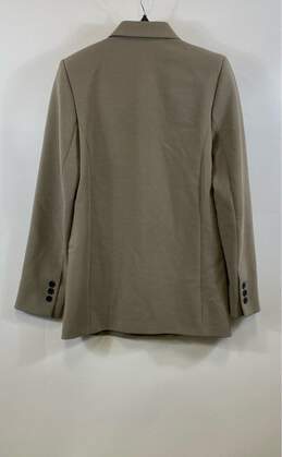 Zara Womens Taupe Notch Lapel Long Sleeve Double Breasted Blazer Jacket Size XS alternative image
