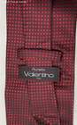 Aurelio Valentino Mens Red Printed Keeper Loop Long Adjustable Designer Tie image number 7