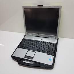 UNTESTED Panasonic ToughBook CF-74 Rugged Laptop Lime Green/Black