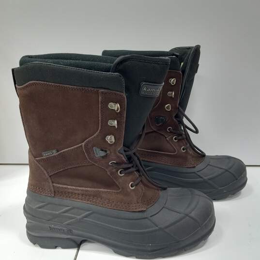 Kamik Men's Dark Brown Winter Boots Size 12 IOB image number 4