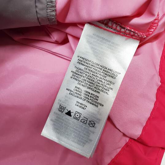 Columbia Full Zip Up Pink Nylon Hooded Outdoor Jacket Size M image number 4