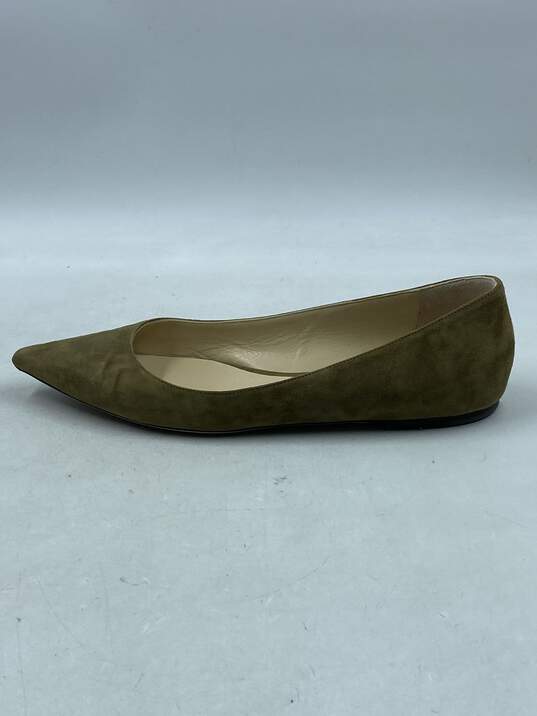 Authentic Jimmy Choo Brown Slip-On Flat W 10 image number 2