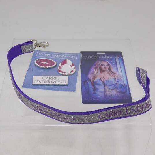 Carrie Underwood Denim & Rhinestones VIP Tour Box Set Tote Bag Lanyard Pins image number 5