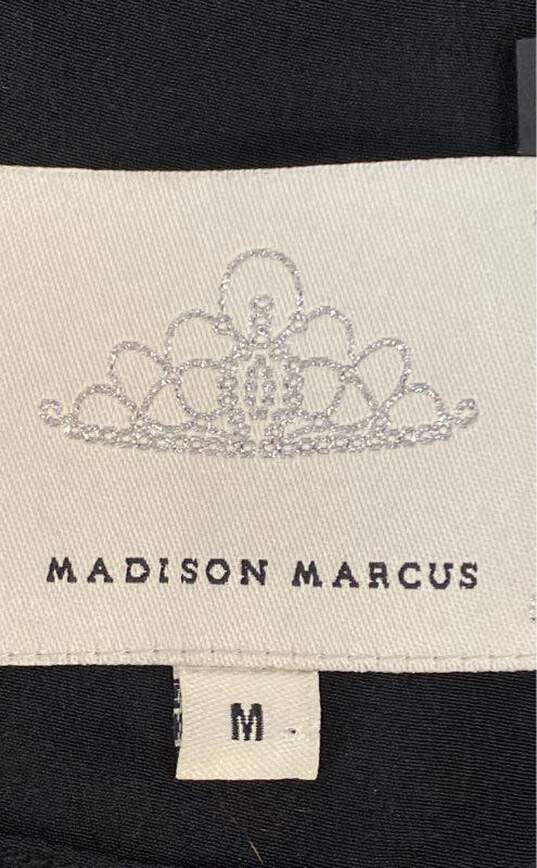 NWT Madison Marcus Womens Black Silk Wide Strap Pullover Cropped Tank Top Size M image number 3