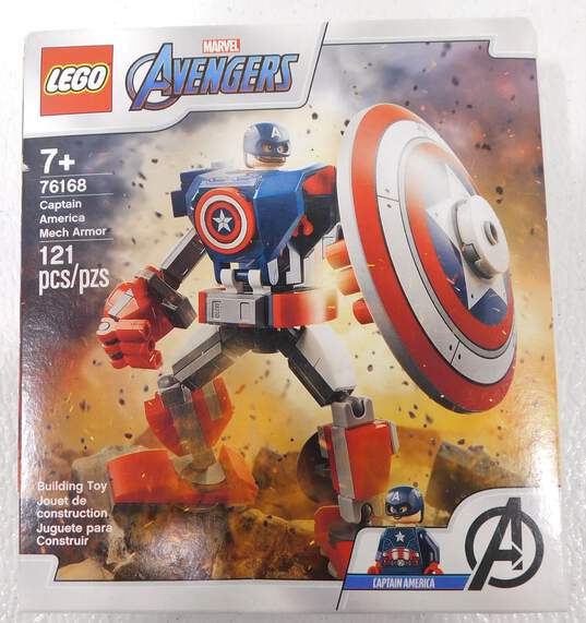 LEGO Marvel Avengers Captain America Mech Armor 76168 Sealed image number 1