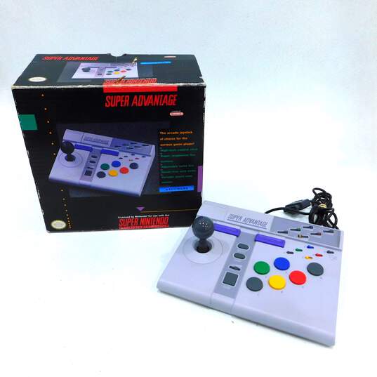 Super Advantage Controller Super Nintendo Entertainment System SNES IOB image number 1