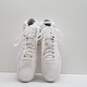 Adidas Hoops 3.0 Mid Triple White Athletic Shoes Women's Size 10 image number 6