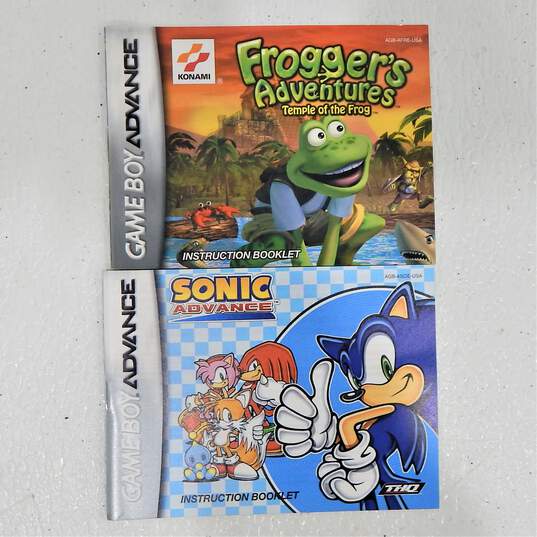 Gameboy Advance Game Lot Frogger / Sonic 2 / Etc - Boxed with