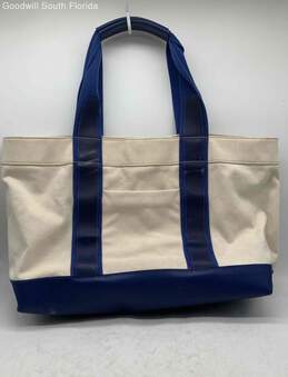 Tory Burch Womens Cream Blue Handbag alternative image