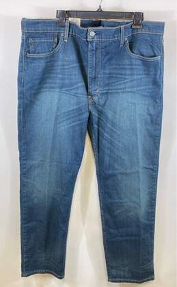 NWT Levi's Mens Blue Regular Fit High Rise 5 Pockets Denim Tapered Jeans Size 42