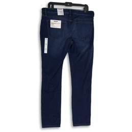 NWT Sonoma Womens Blue Denim Stretch Dark Wash Mid Rise Skinny Jeans Size 14 alternative image