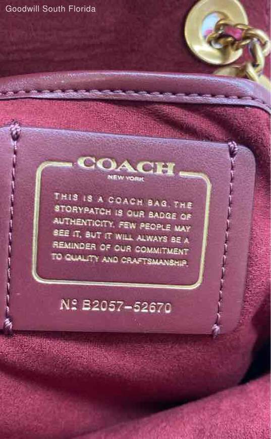 Coach Womens Pink Leather Mini Backpack image number 5