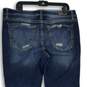 Womens Blue Denim Medium Wash Stretch Pockets Bootcut Jeans Size 33x34 image number 4