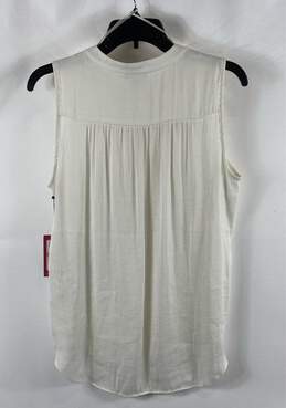 NWT Vince Camuto Womens White V-Neck Sleeveless Pullover Tank Top Size Small alternative image