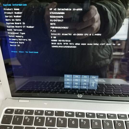 HP x2 Detachable Laptop 10in Intel Atom x5-z8350 CPU 2GB RAM & HDD image number 7