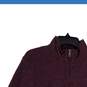 Croft & Barrow Womens Purple 1/4 Zip Long Sleeve Pullover Sweatshirt Size M image number 4