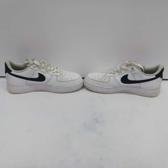 Nike Men's Air Force 1 White/Black Shoes CT2302-100 Size 9 image number 2