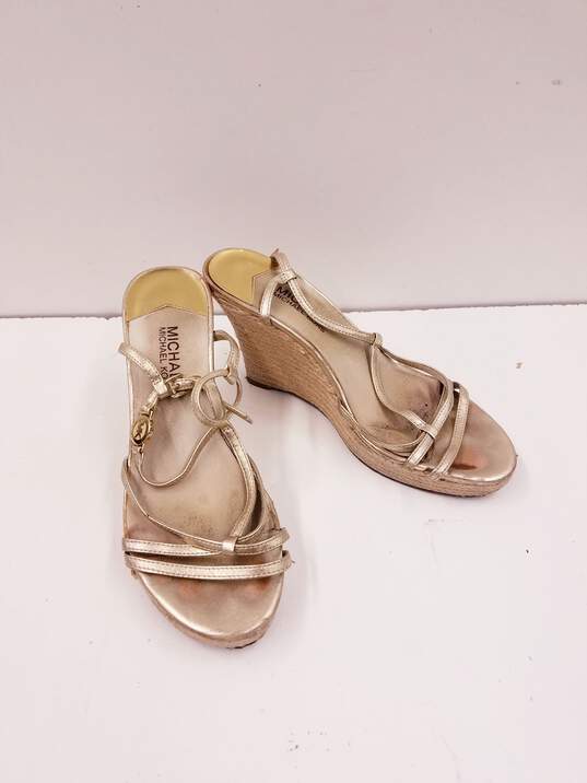 Michael Kors Kami T-Strap Espadrille Wedge Sandals Women's Size 8 image number 1