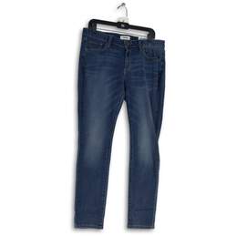 NWT Sonoma Womens Blue Denim Stretch Medium Wash Mid Rise Skinny Jeans Size 14