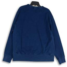 NWT Banana Republic Womens Blue Crew Neck Long Sleeve Pullover Sweatshirt Sz L alternative image