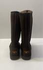 Gypsy Soule Brown Suede Shearling Boots Shoes Women's Size 6 B image number 4