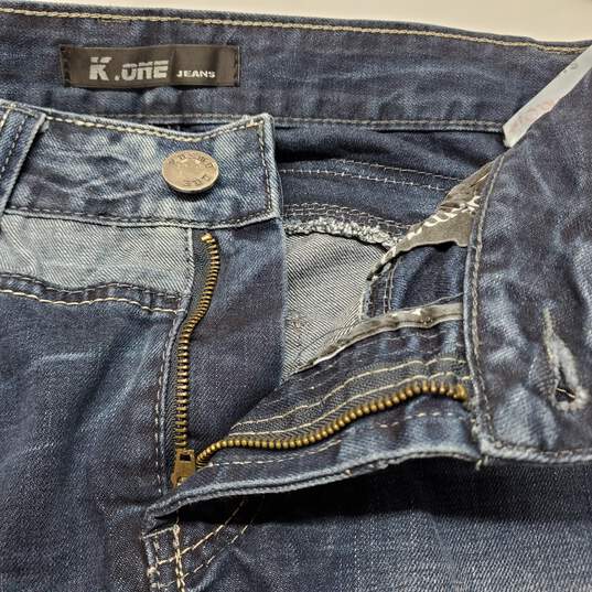 K & M Kosmo One Cotton Blue Jeans Men's 32X34 image number 3