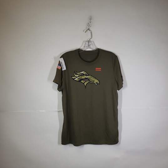 Buy the Mens Dri-Fit Denver Broncos Salute To Service Short Sleeve T-Shirt  Size XL