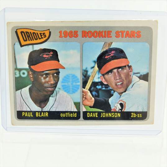 1965 Paul Blair/Davey Johnson Topps Rookie #473 Baltimore Orioles image number 1