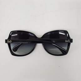 AUTHENTICATED Dolce & Gabbanna WM's Gradient Lens Round Black Frame Sunglasses alternative image
