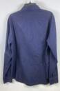 Armani Collezioni Men Navy Blue Striped Button Up Shirt XXL image number 2