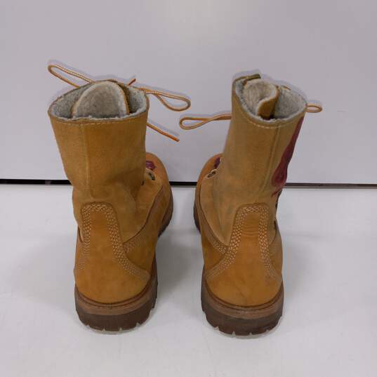 Timberland Painted Suede Boots Womens sz 8 image number 3