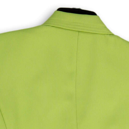 NWT Womens Green Short Sleeve Front Pocket One Button Cropped Blazer Sz12 image number 4