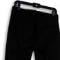 Womens Black Flat Front Slash Pockets Straight Leg Ankle Pants Size 4 image number 4