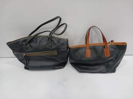 Dooney & Bourke Black Leather Shoulder Satchel Bags 2pc Bundle alternative image