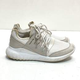 adidas Tubular Radial White Light Grey Sneaker Casual Shoes Men's SZ 5