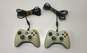 Microsoft Xbox 360 Wired Controllers - Lot of 2, White image number 1