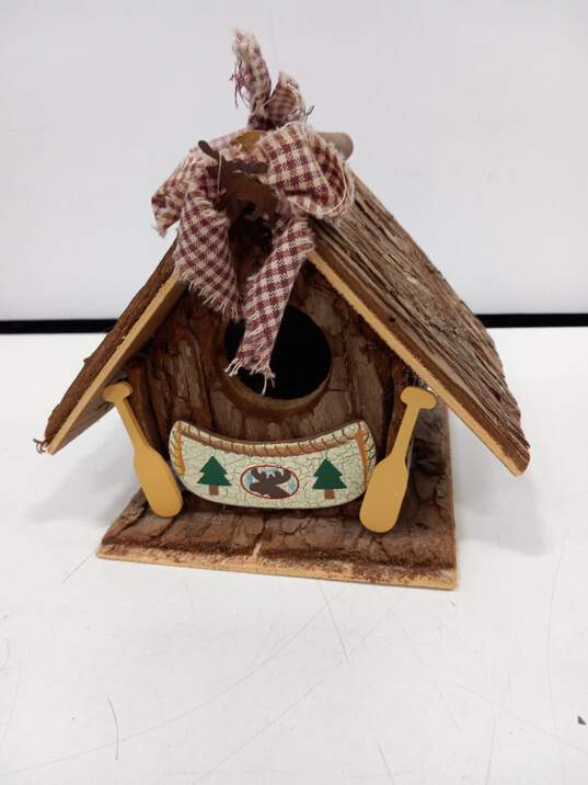 4pc Set of Assorted Wooden Handmade Birdhouses image number 5