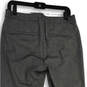 Womens Gray Flat Front Welt Pocket Ankle Leg Trouser Pants Size 8 image number 4