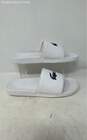 Lacoste Mens White Leather Open Toe Slip-On Slide Sandals Size 11 image number 2