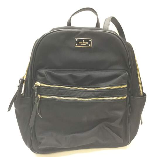 Buy the Kate Spade All Black Small Backpack | GoodwillFinds